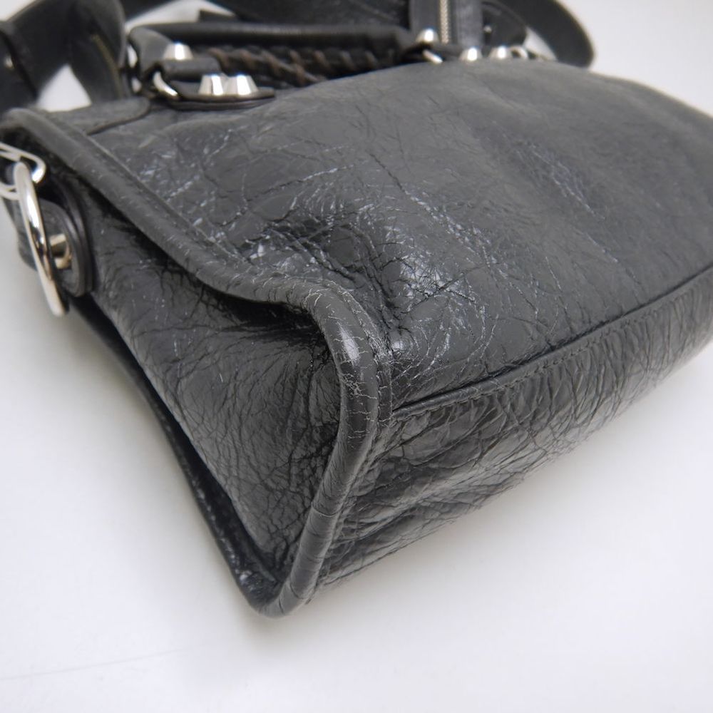 Balenciaga Classic Mini City Handbag Dark Gray - Picture 7 of 8